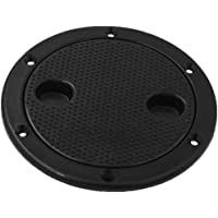 Los mejores  - Shiwaki 4 Pulgadas De Acceso Escotilla Redonda Cubierta De Inspección Escotilla para Barco Y RV Marine Black